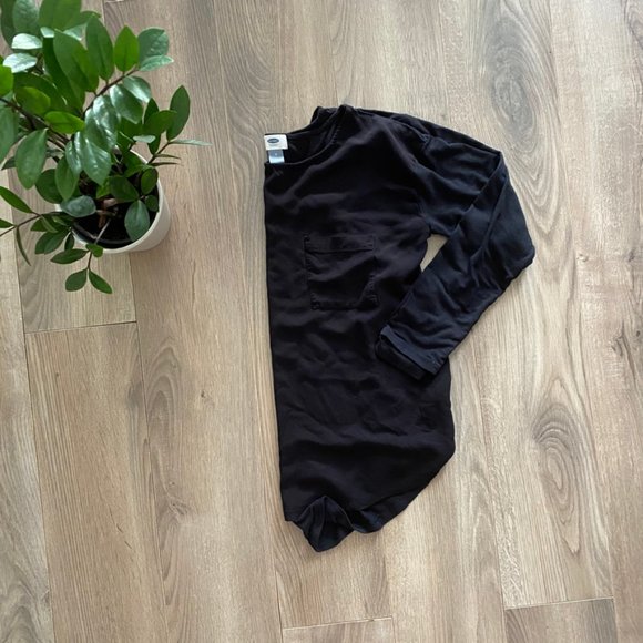 Old Navy Basic Black Flowy Long Sleeve Shirt - Picture 7 of 7